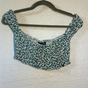Volcom Floral Patterned Crop Top